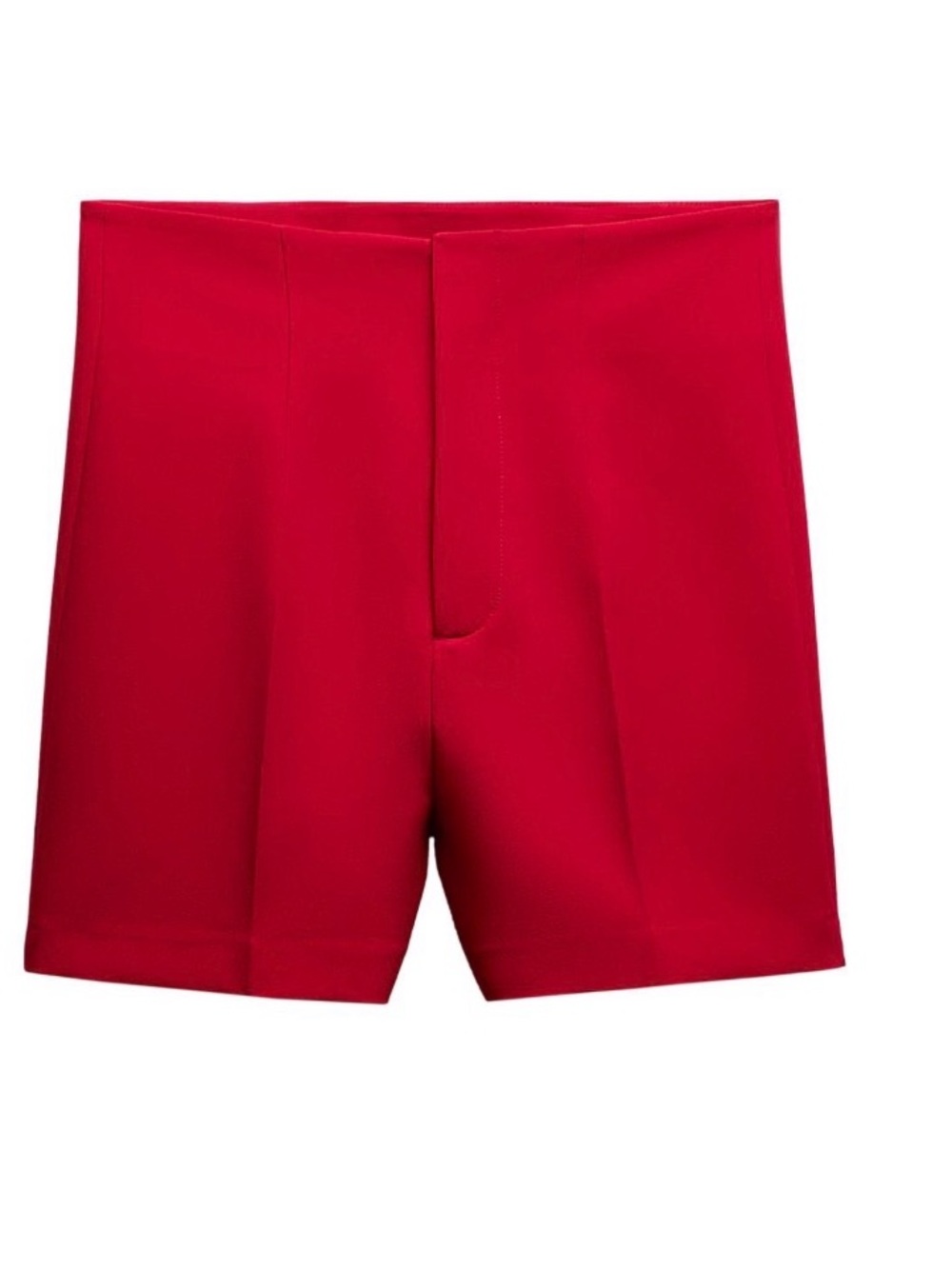 Zara- Red high waist shorts with back slit pockets NWT! ♥️💋